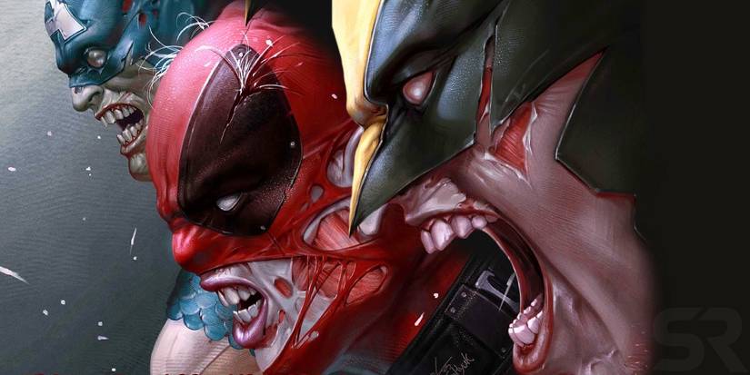 Featured Image: Marvel Zombies, Wolverine, Deadpool, and Captain America