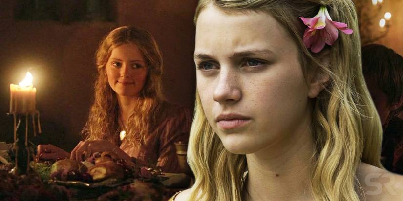 Custom image of the two versions of Myrcella Baratheon on Game of Thrones