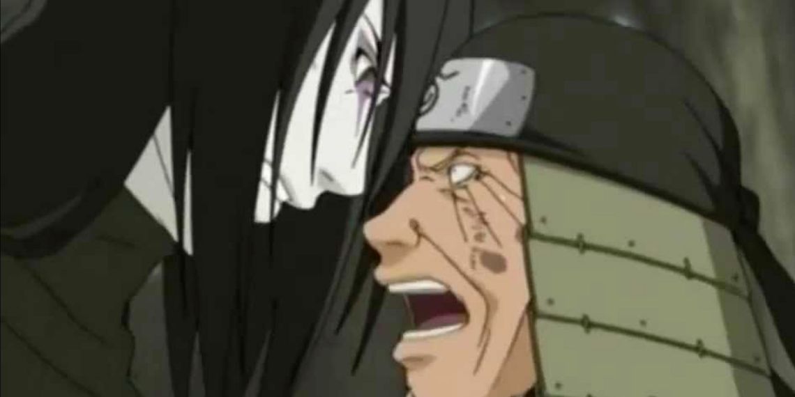 Orochimaru e Hiruzen se enfrentam no episódio de Naruto Beyond The Limit Of Darkness and Light T1E79