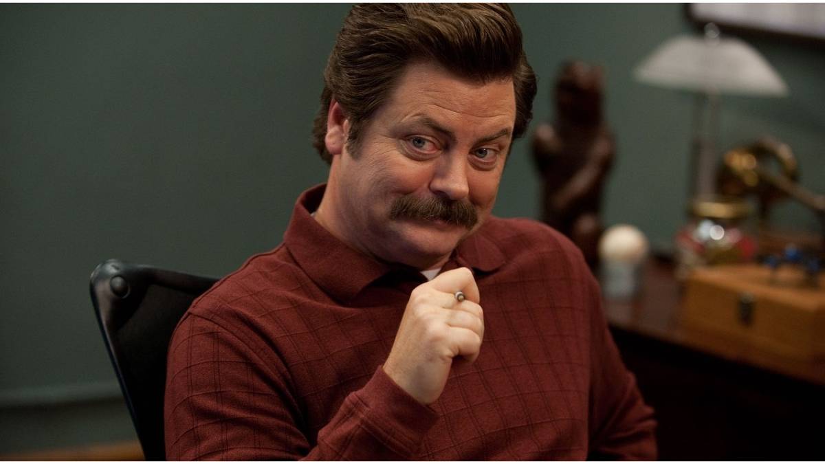 Nick Offerman slams 'Parks and Rec' fan claim Ron Swanson is homophobic, image size:1200x675