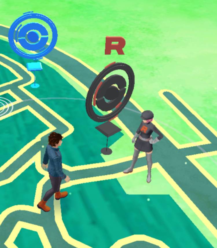 Pokemon GO Team Rocket PokeStop In Game Vertical