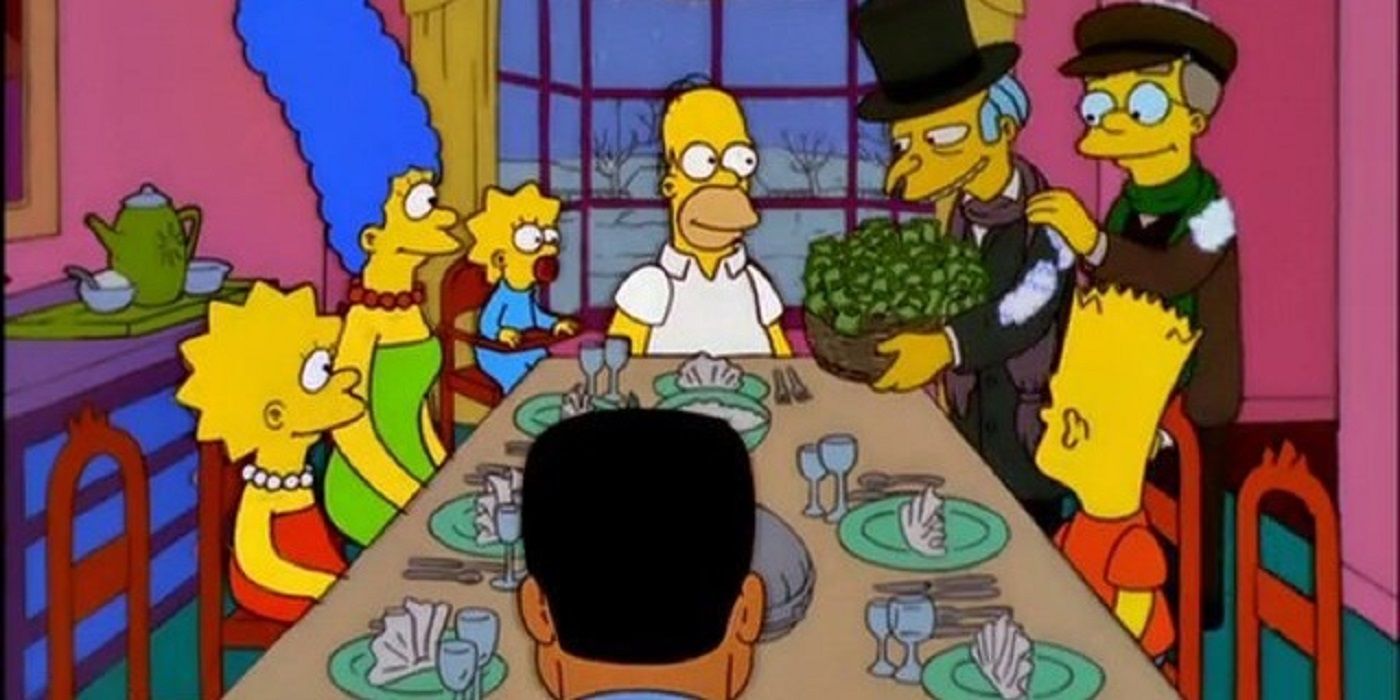 Mr. Burns e Smithers in scena natalizia