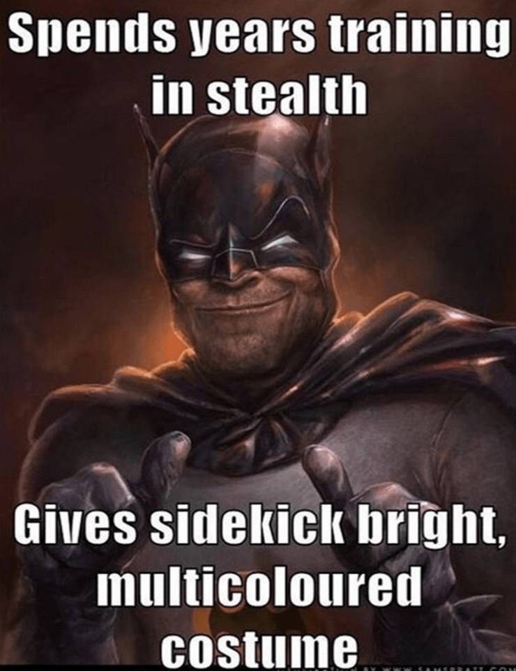 batman sidekick logic meme Edited