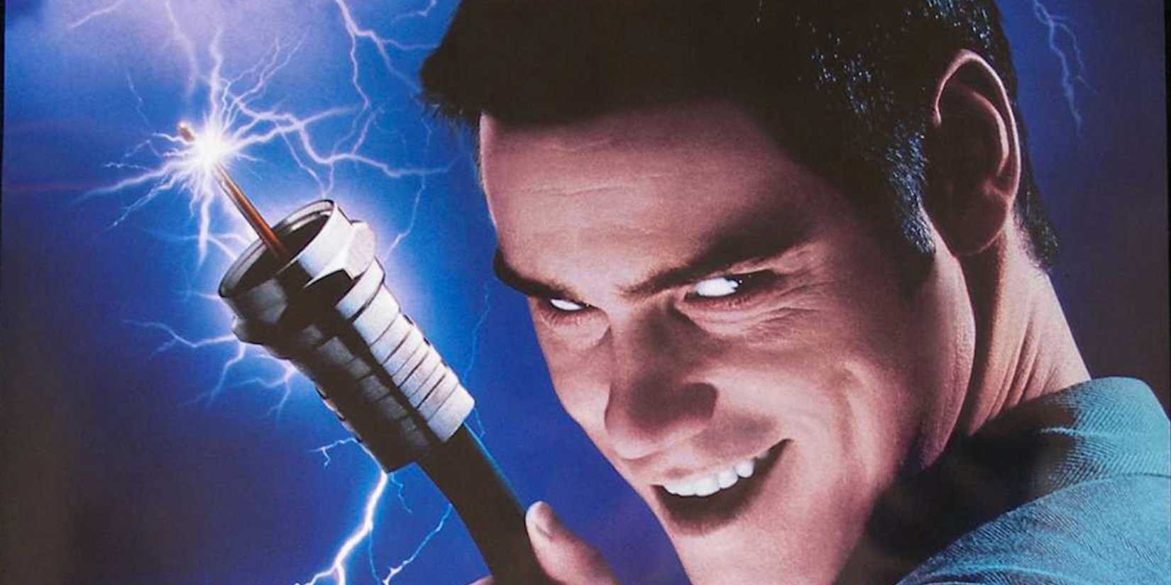Jim Carrey on The Cable Guy poster.