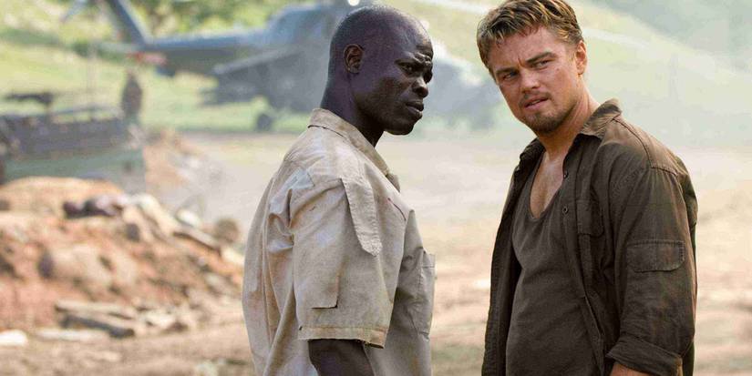 Djimon Hounsou e Leonardo DiCaprio in Blood Diamond