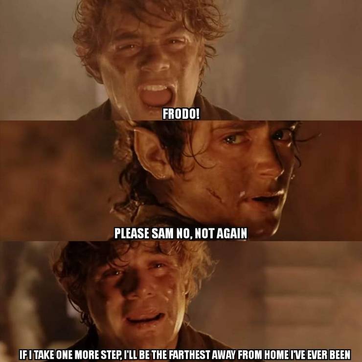 The Lord Of The Rings 10 Hilarious Frodo Sam Logic Memes That Are Too Funny The Lord Of The Rings 10 Hilarious Frodo Sam Logic Memes That Are Too Funny