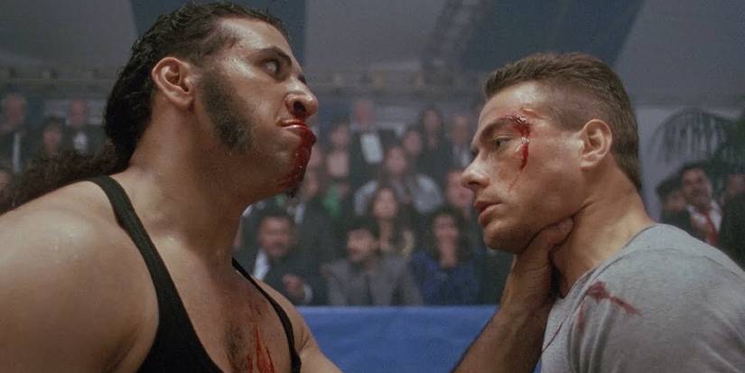 Jean-Claude Van Damme beaten up in Lionheart
