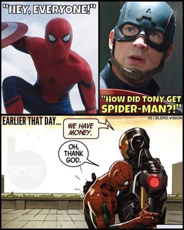 Spider Man and Iron Man Money