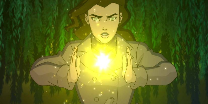 Zatanna using her powers in Young Justice