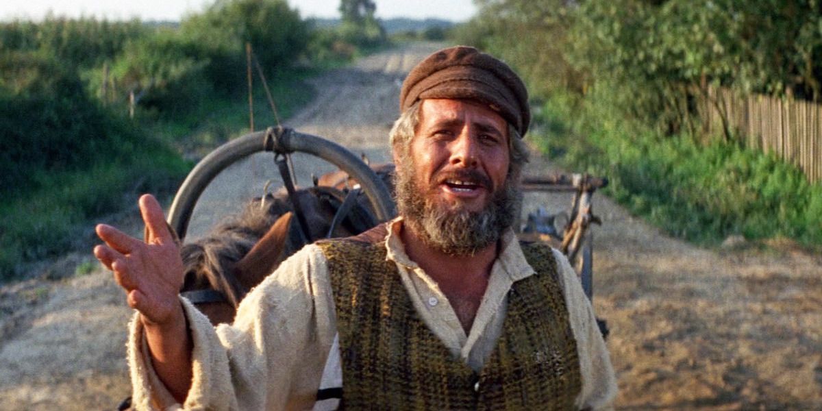 Tevye singing in Fiddler on the Roof