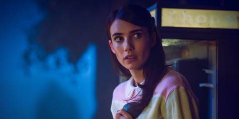 Brooke Thompson looking afraid in American Horror Story 1984