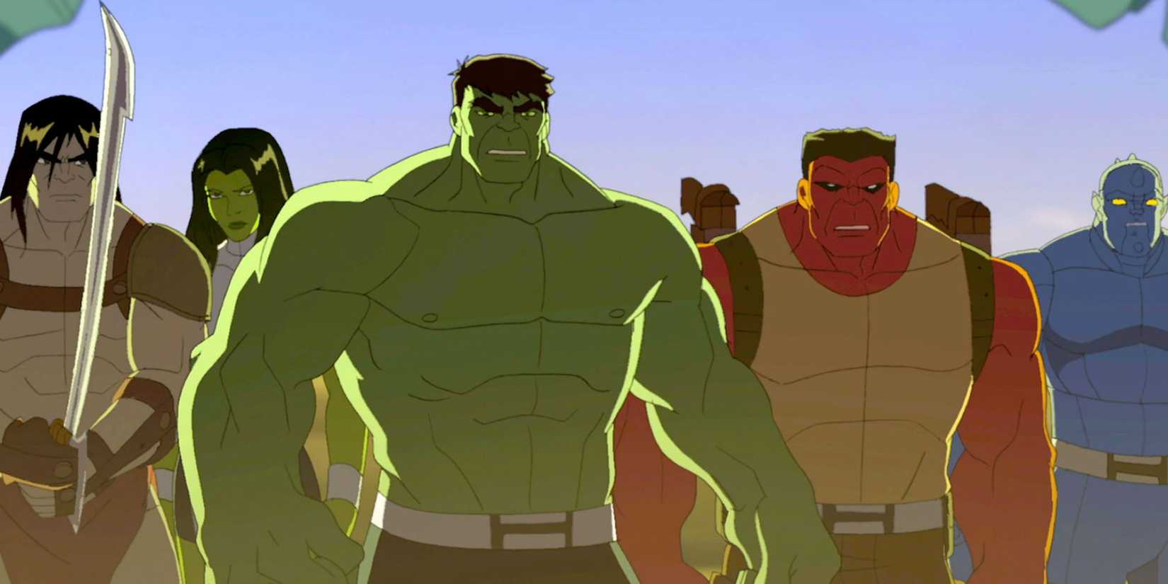 Hulk And The Agents Of SMASH characters surround Hulk
