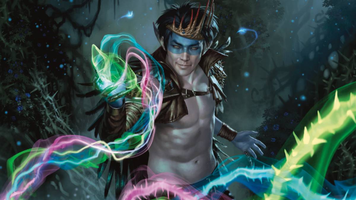 oko card mtg Magic The Gathering Throne of Eldraine Oko, The Trickster Planeswalker Deck | Ready-to-Play Up to one target creature gains all creature types Oko, the Ringleader | Outlaws