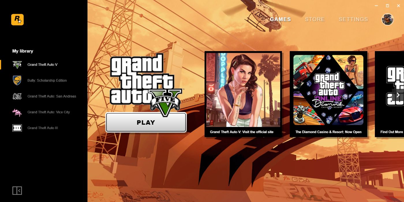 gta sa rockstar launcher