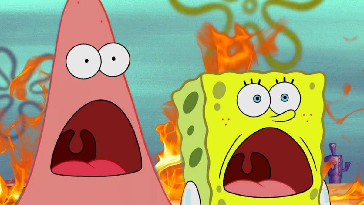 Spongegar Fire Spongebob Fire