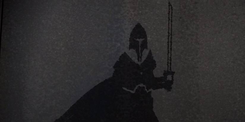 Броня джедая, держащего световой меч