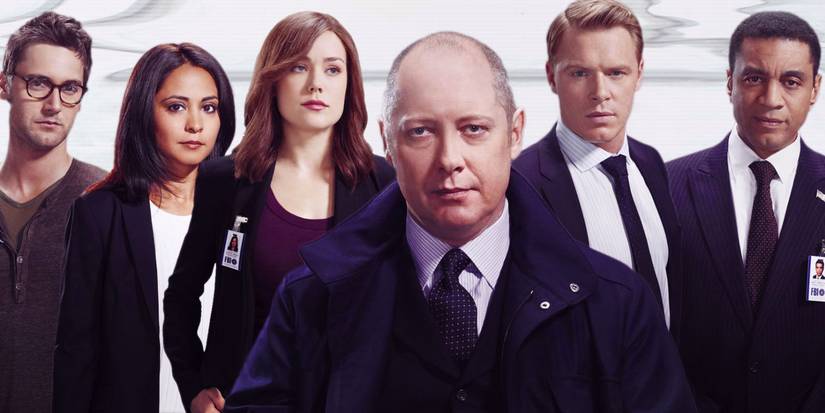 The Blacklist cast photo against a white background