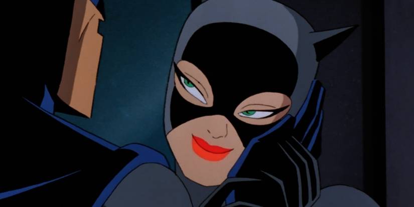 Catwoman explicando sua paixão pelo crime para Batman em Batman The Animated Series