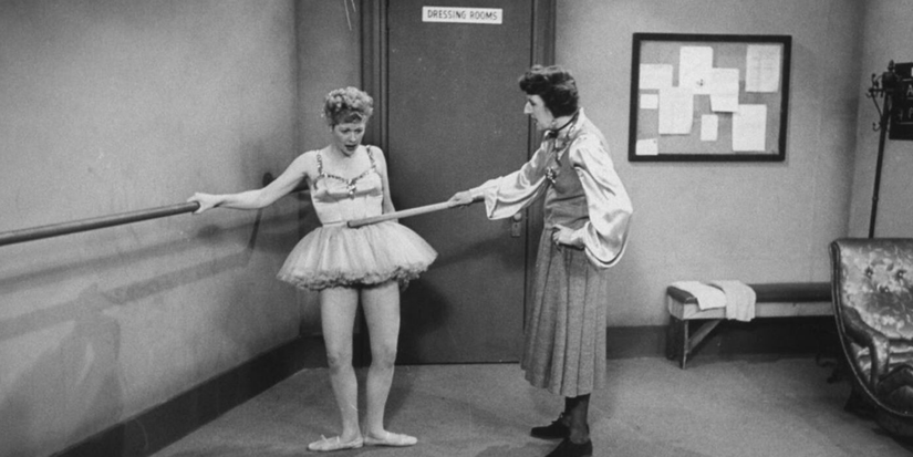 Lucy training for ballet.