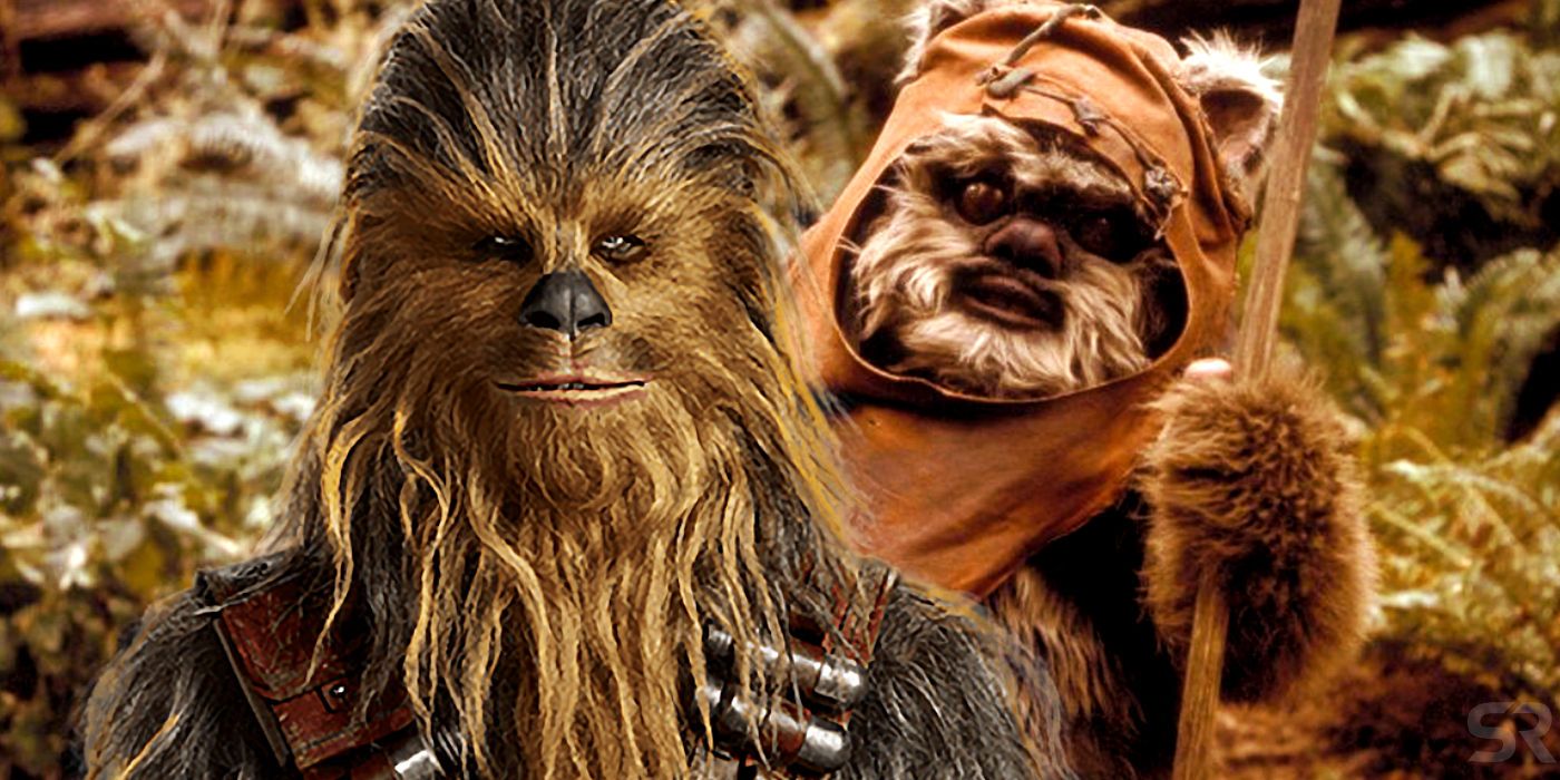 Wookiees were originally supposed to appear in the final movie in the origi...