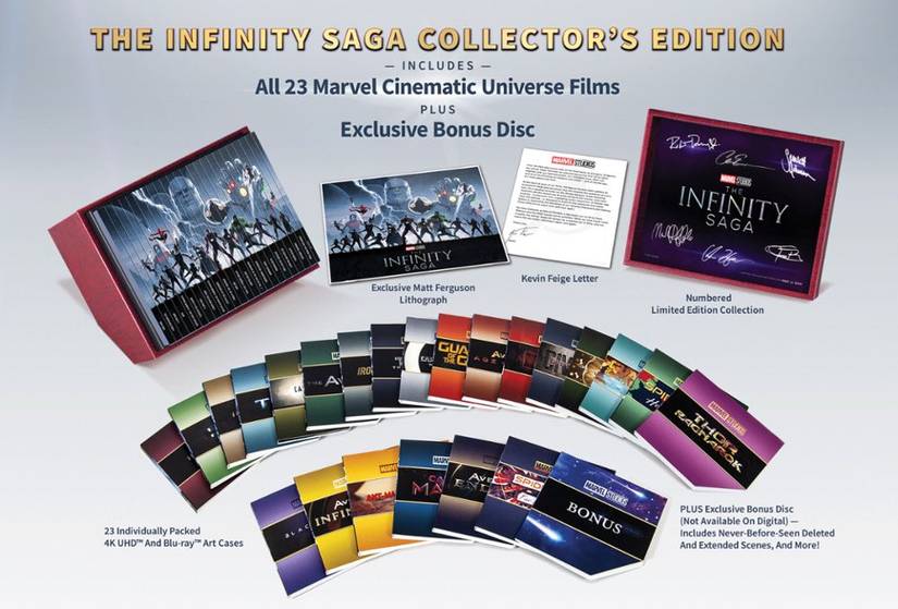 MCU「インフィニティ・サーガ」全23作品 Blu-rayのみ MCU's Complete Infinity Saga Blu-ray Box Set Will Cost Everything