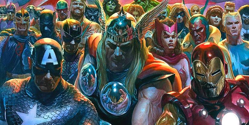 The Avengers assemble in Alex Ross painting.