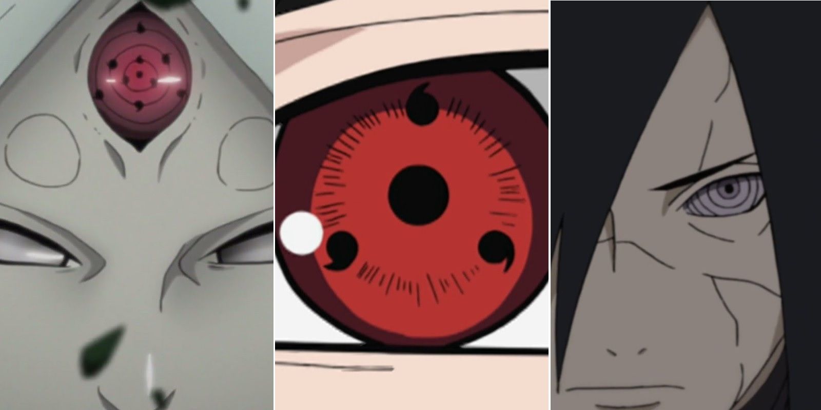 Naruto Eyes Madara Rinnegan Kaguya and Sasuke Sharingan