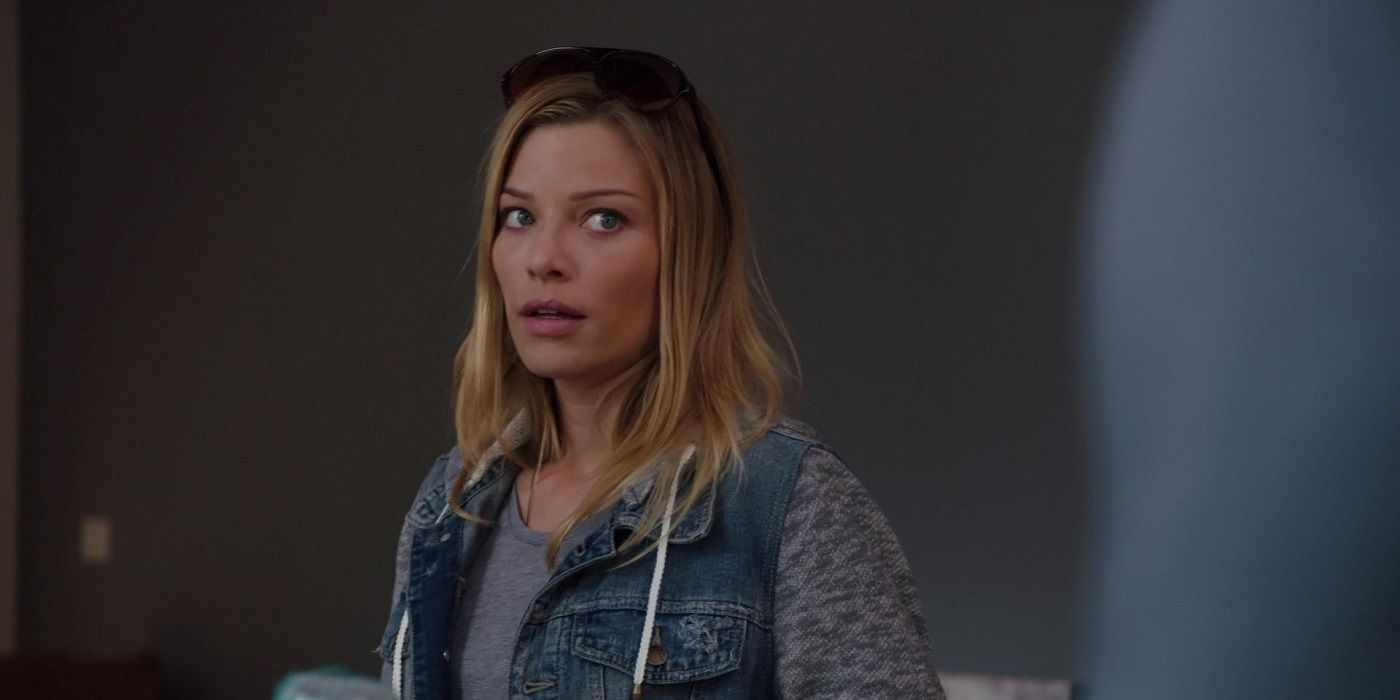 Leslie Shay (Lauren German) looking surprised in Chicago Fire