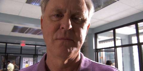 Arthur Mitchell (John Lithgow) looking creepily at the camera in Dexter.