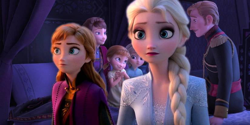 Anna and Elsa in Frozen 2