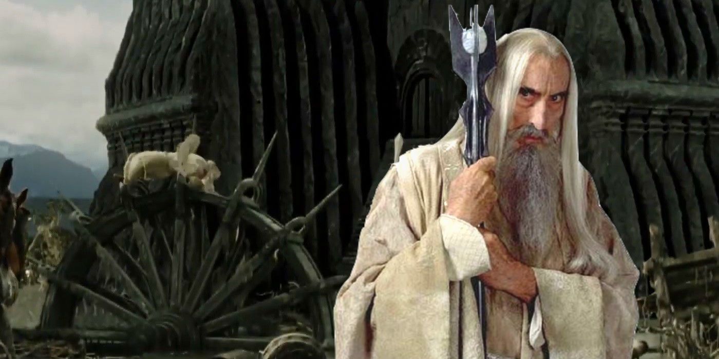Christopher Lee as Saruman in Lord of the Rings