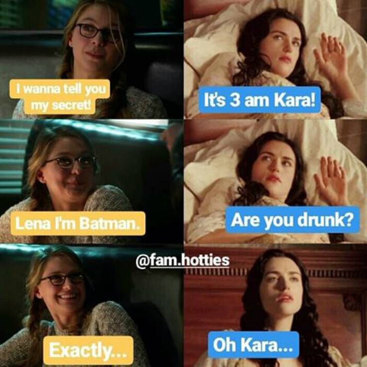Drunk Kara in Supergirl Memes