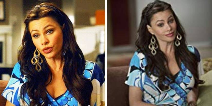 how to dress like gloria from modern family Modern Family Fashion: Sofia Vergara as Gloria Pritchett wore a zebra  stripe top filming scenes for the upcoming fifth season of Modern Family