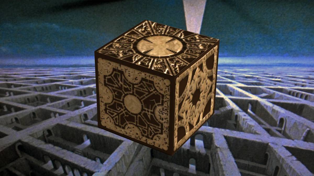 HELLRAISER puzzle box Lemarchand's box 3D Printed Lament Configuration gold HELLRAISER puzzle box Lemarchand's box 3D Printed Lament Configuration gold