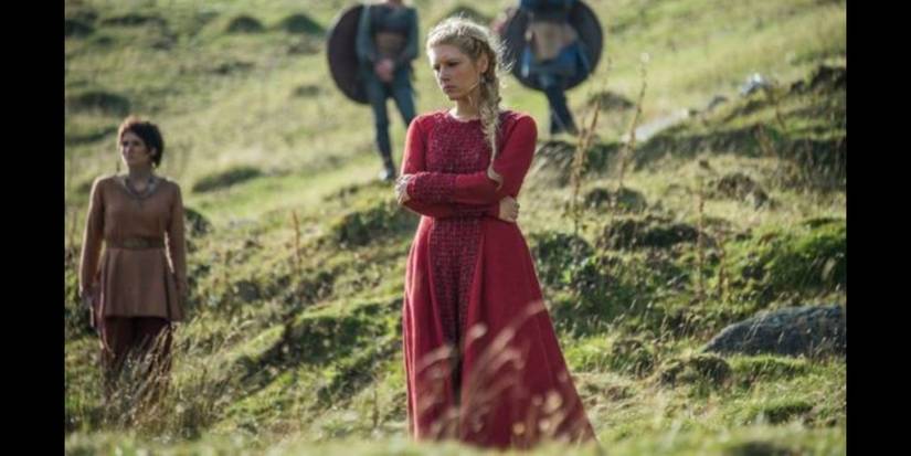 lagertha red dress history channel vikings lagertha red dress