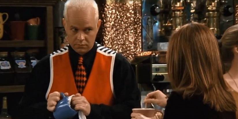 Rachel and Gunther at Central Perk