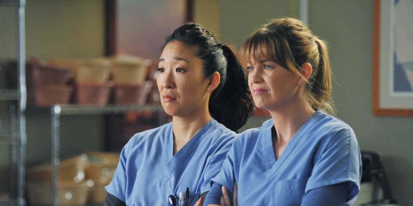 Sandra Oh and Ellen Pompeo in Greys Anatomy For entry Meredith sticks up for her patients