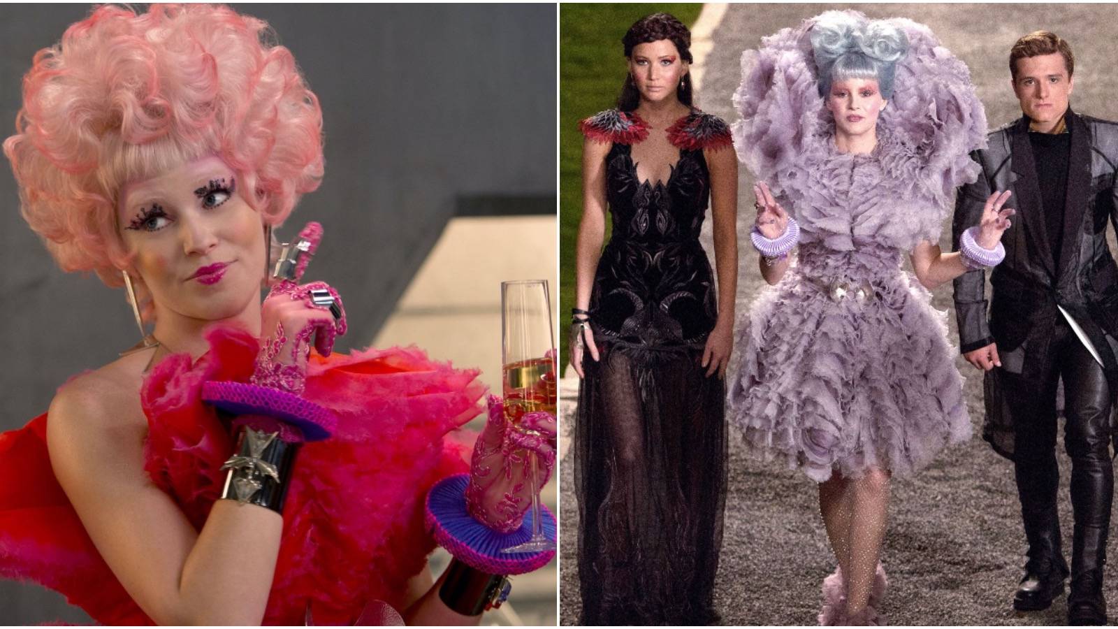 effie trinket red dress Effie Dress Hunger Games Effie Trinket Purple Dress Hotsell