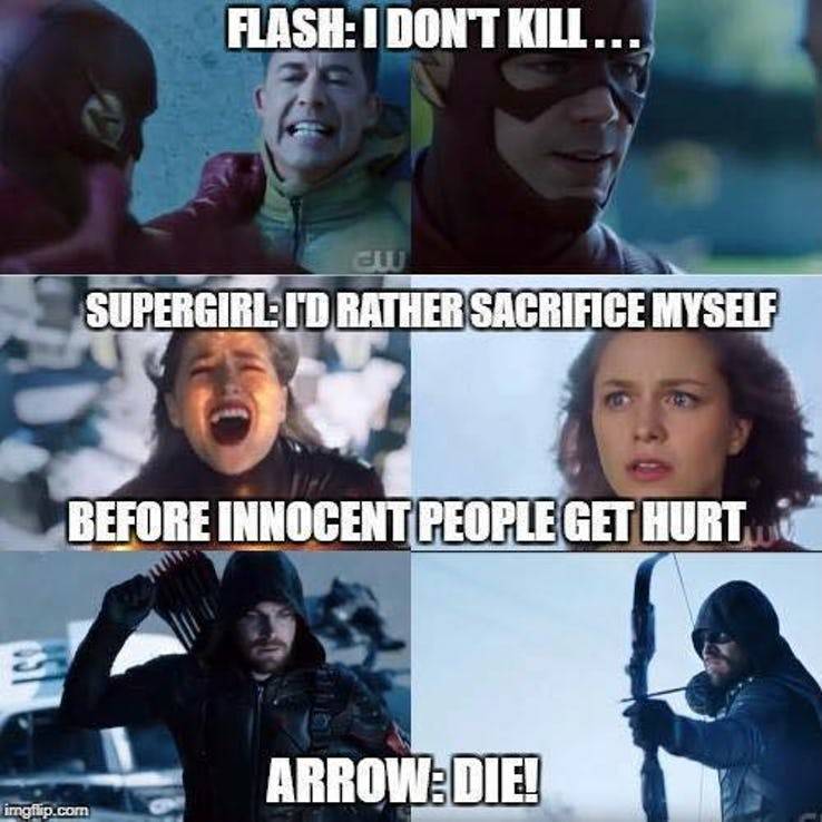 Arrowverse 10 Most Hilarious Crossover Memes Screenrant
