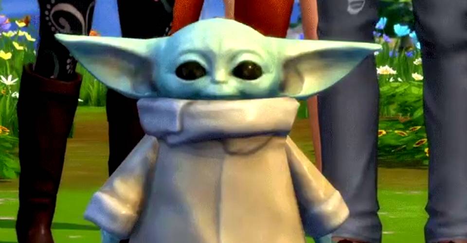 The Mandalorian S Baby Yoda Joins The Sims 4 As A Statue