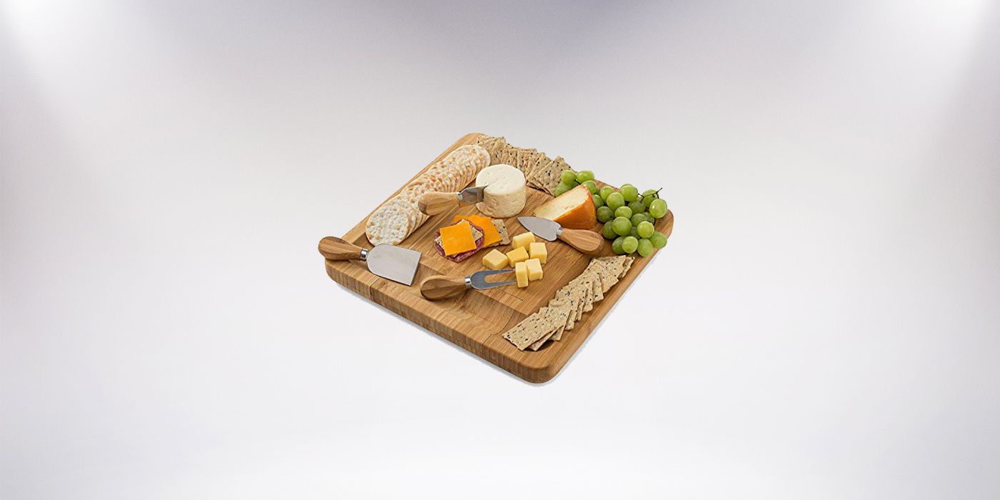 Bamboo Cheese Board Set