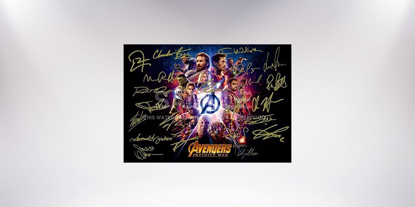 Large Avengers Infinity War Signed Print