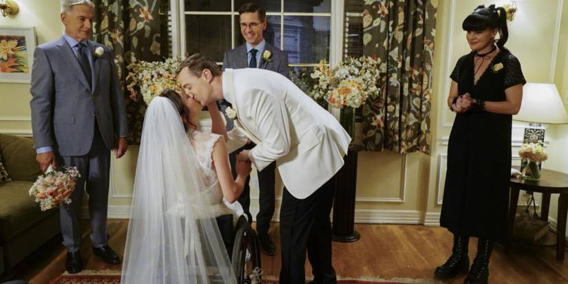 McGee And Delilah Marry as the attendees watch In NCIS