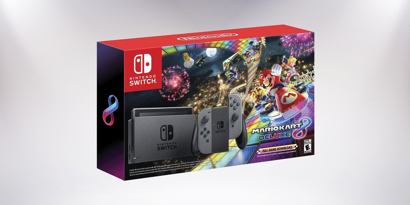 Nintento Switch With Mario Kart 8