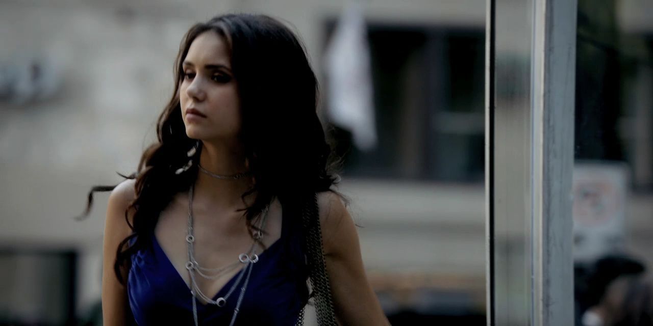 Paul Wesley and Nina Dobrev as Stefan and Elena in The Vampire Diaries For entry Katherine is more fun