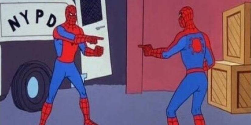 Cena icônica do meme de Spider-Man de 1967