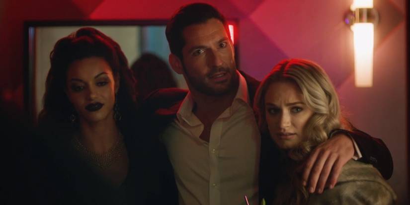 Tom Ellis as Lucifer in Crisis on Infintie Earths