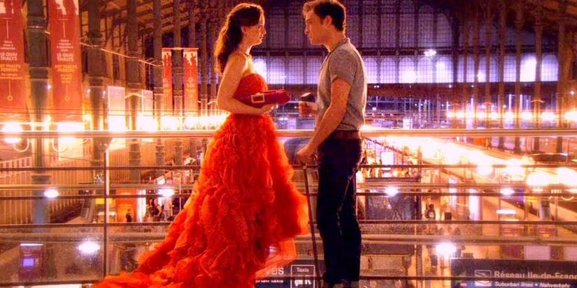 chuck and blair red dress scene Double Identity (Gossip Girl)