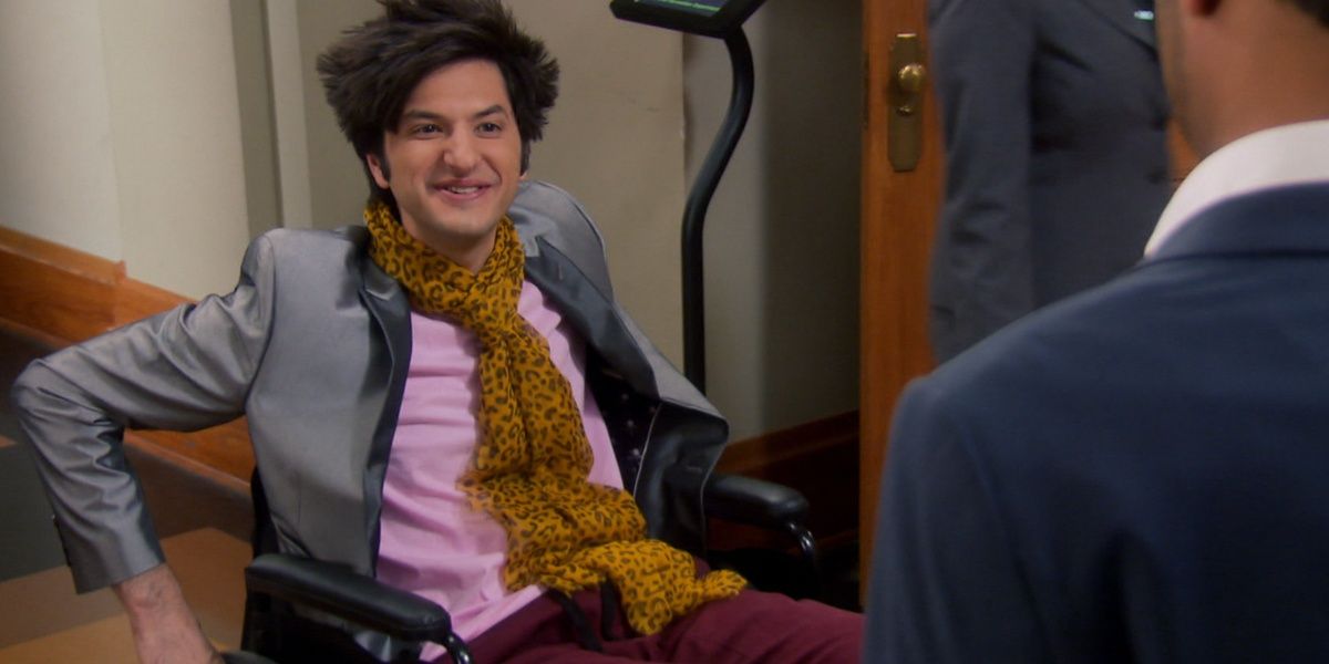 Jean Ralphio in a wheelchair in Parks and Recreation