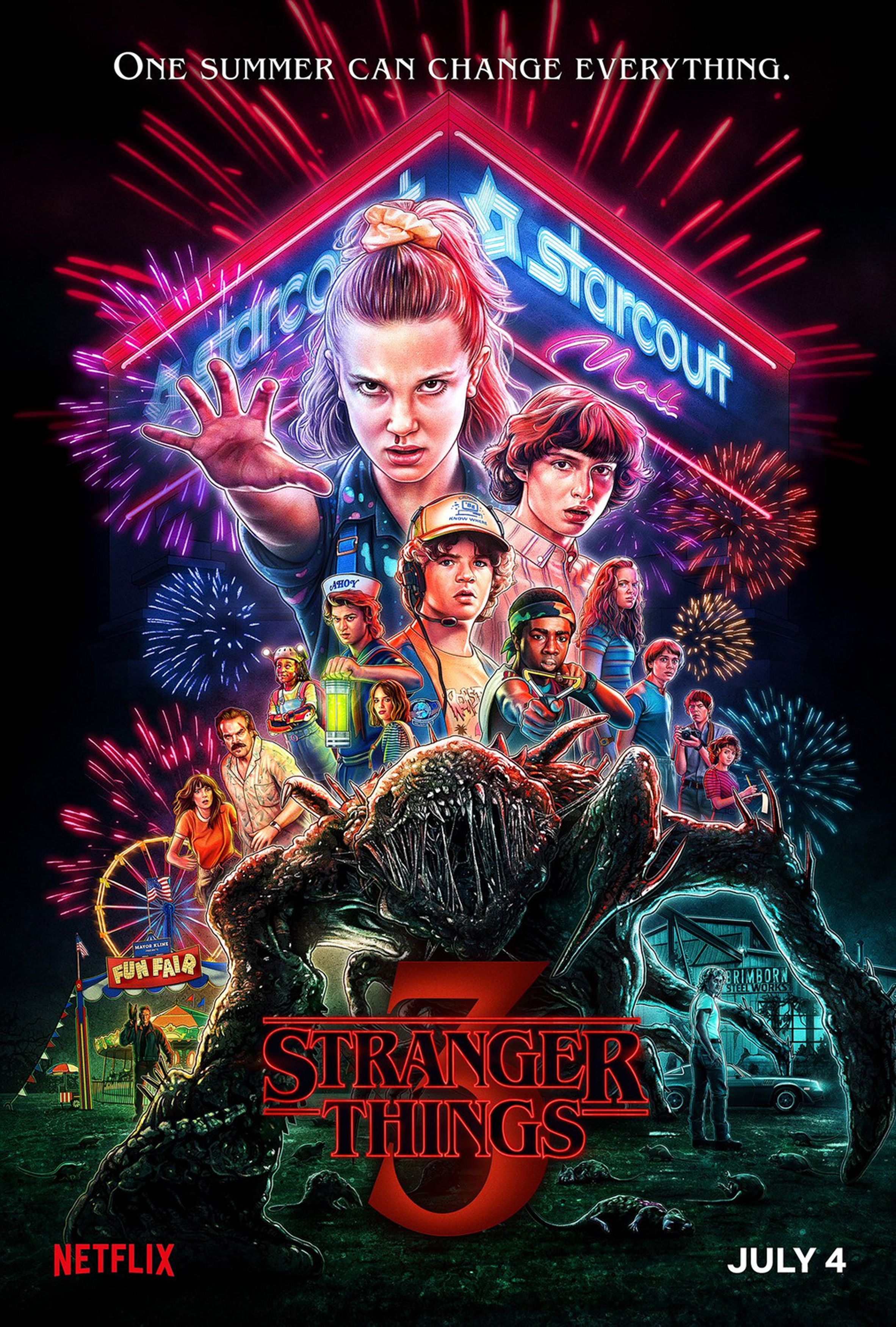 The stranger things. Stranger things Постер 3 сезона. Осень странные дела 3 сезон. Очень странные дела 3 сезон 3. Очень странные дела 3 сезон плакат.